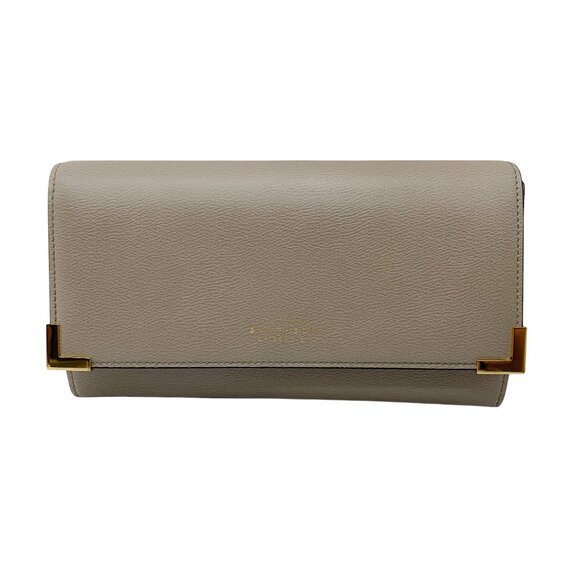 Smythson Taupe Leather Wallet - Picture 1 of 8